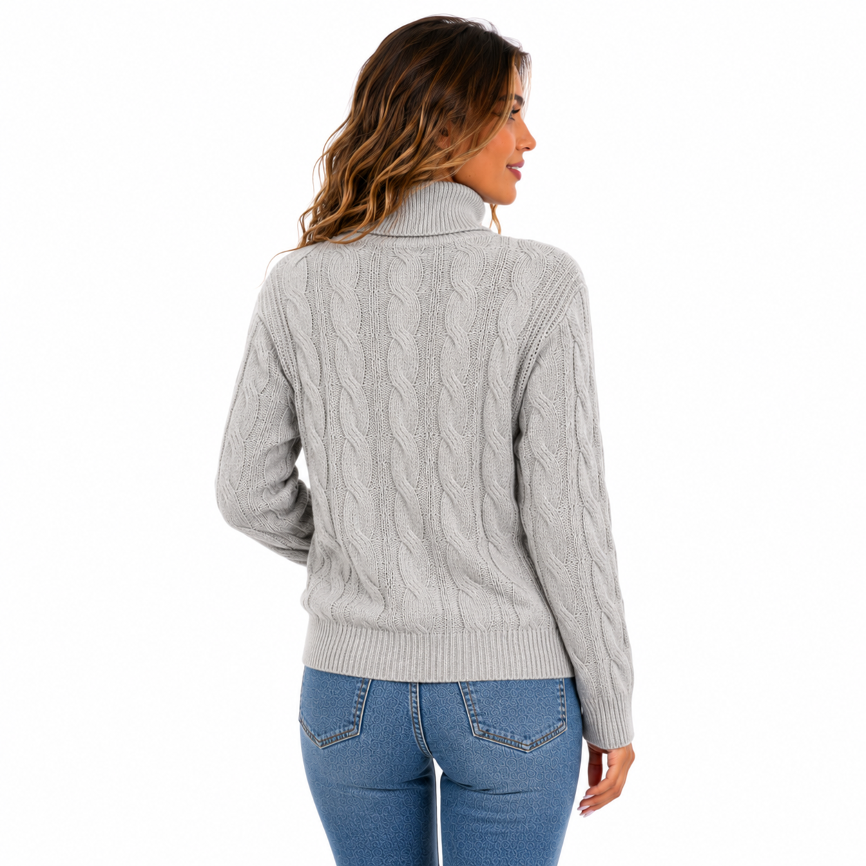 Anelisse - Jersey Elegante de Cuello Alto