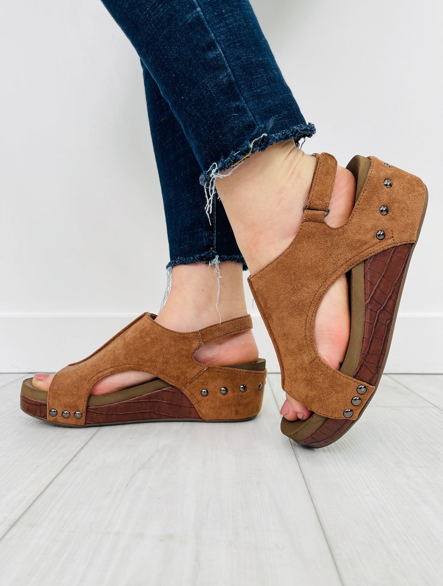 Sandalias con Cierre Marrón Claro