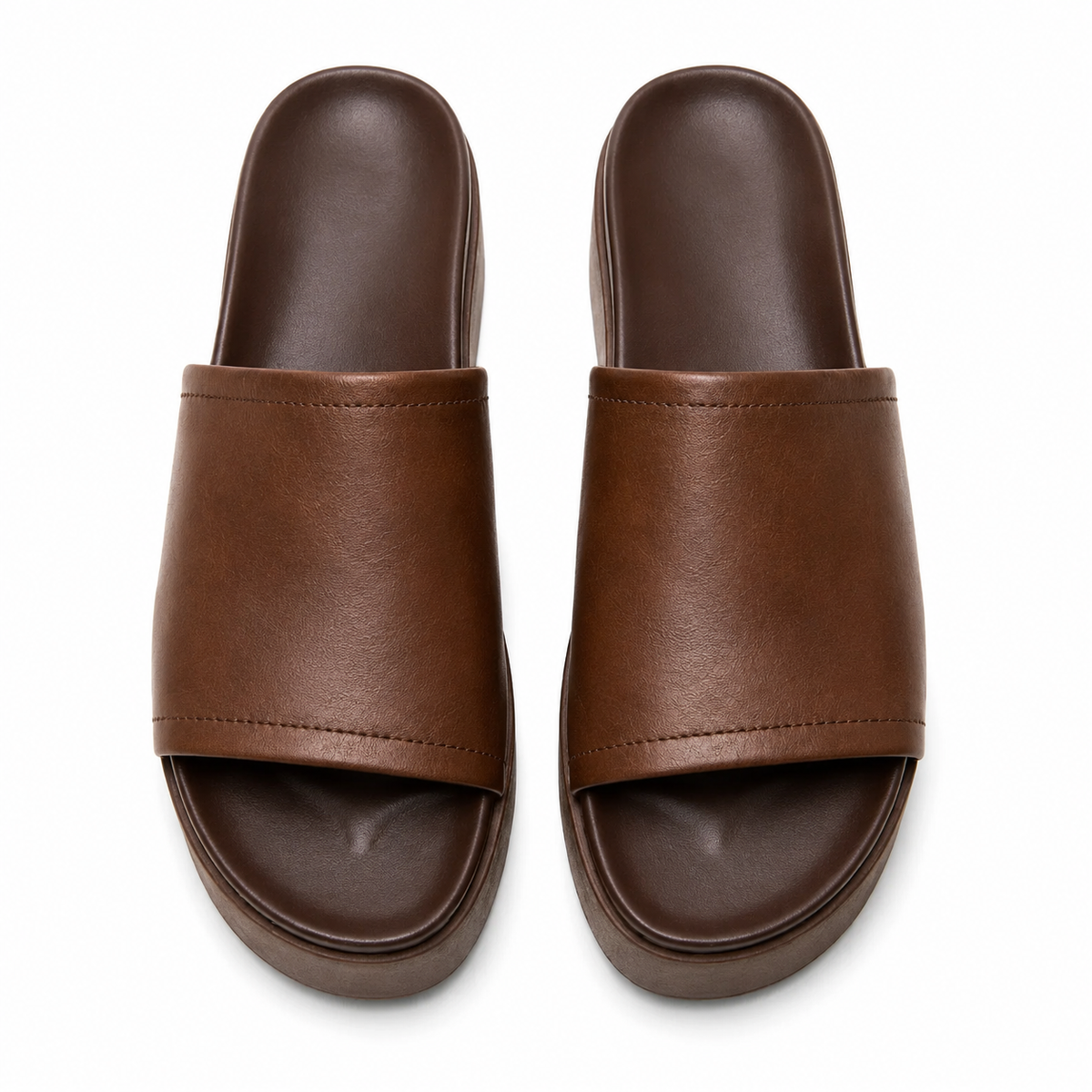 Selma- Sandalias de Plataforma de Cuero