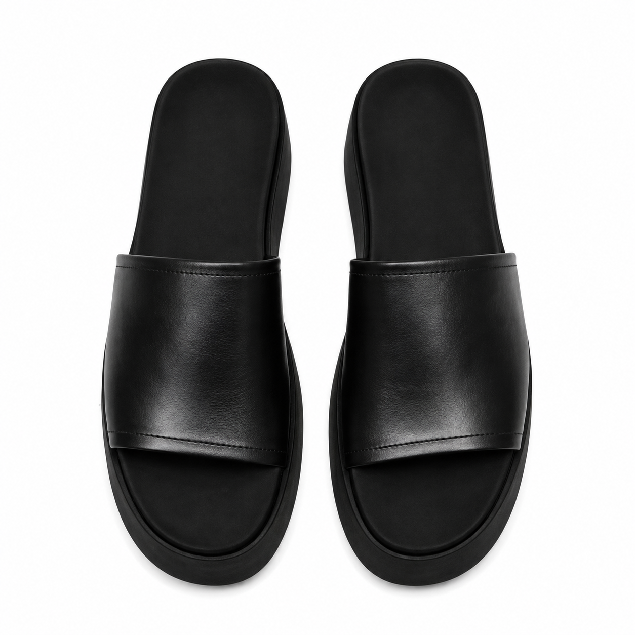 Selma- Sandalias de Plataforma de Cuero