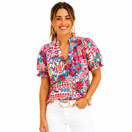 Alina - Top floral Multicolor