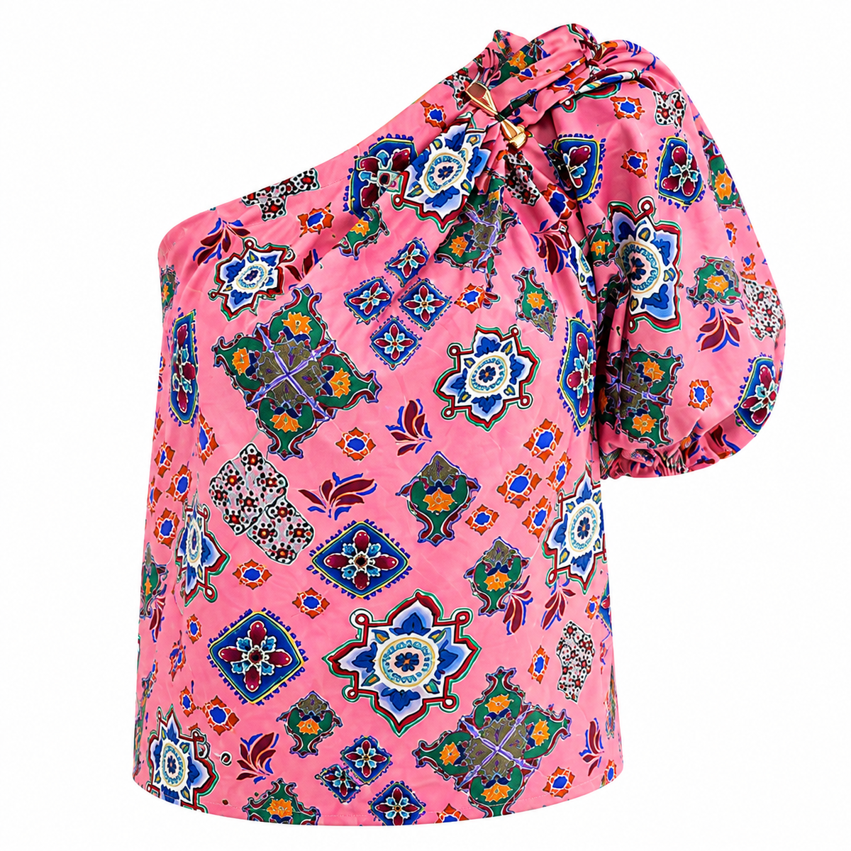 Aria - Pink One-Shoulder Top