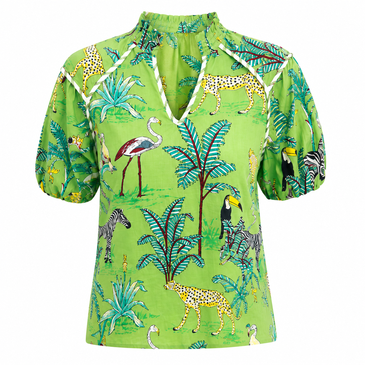Danna - Tropical design blouse