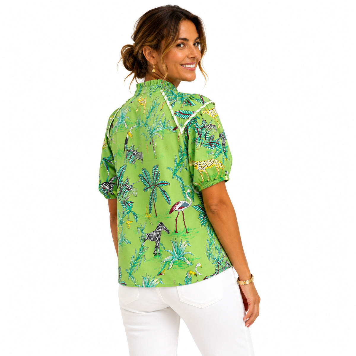 Danna - Tropical design blouse