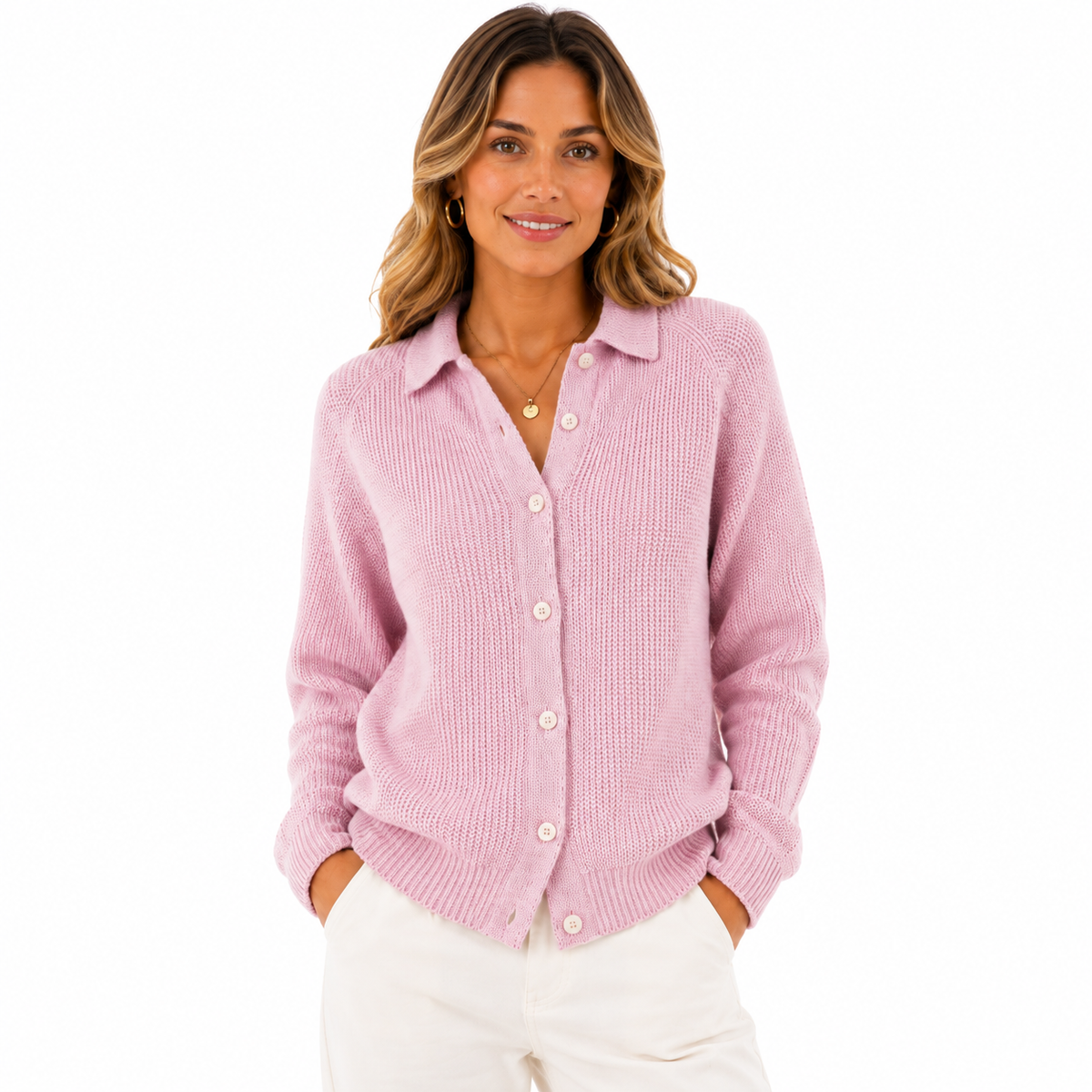 Dafne - Women's Button-Up Cardigan