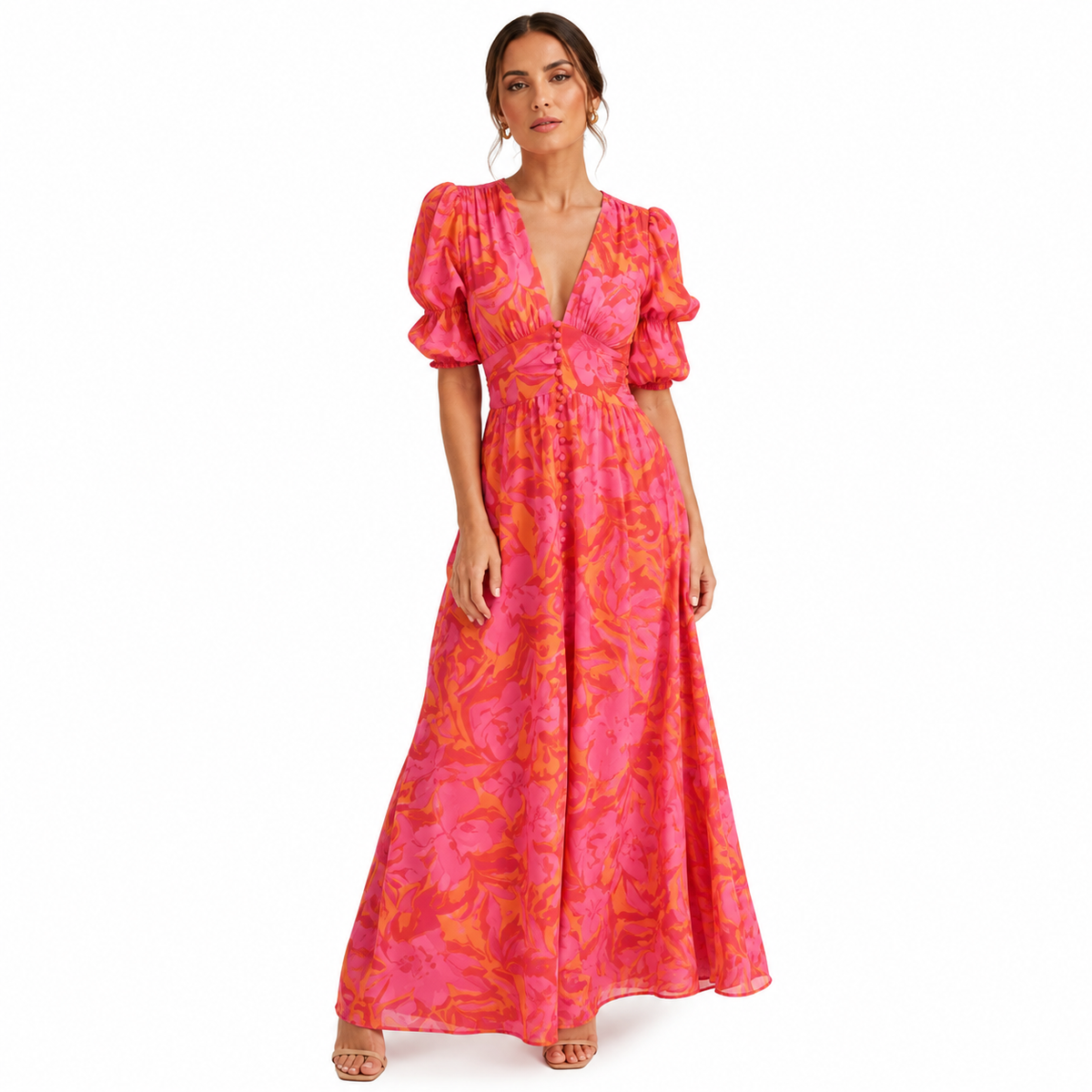 Coral -  Vestido Olvera