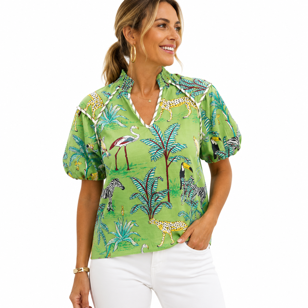 Blusa diseño Tropical