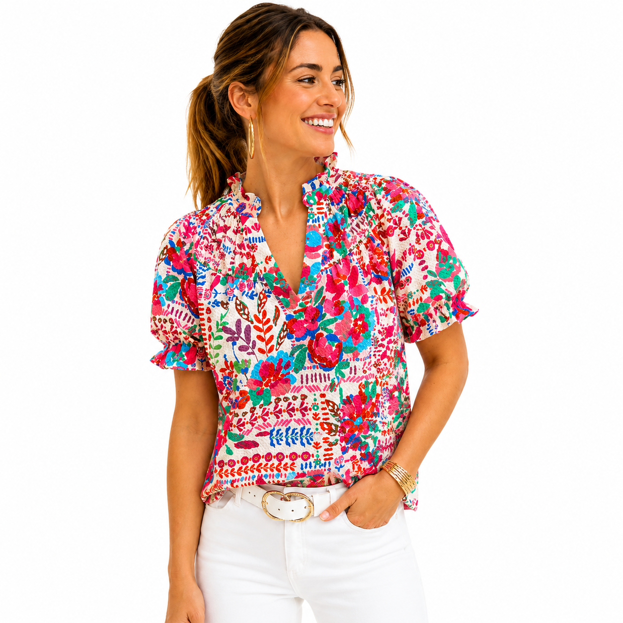 Top floral Multicolor