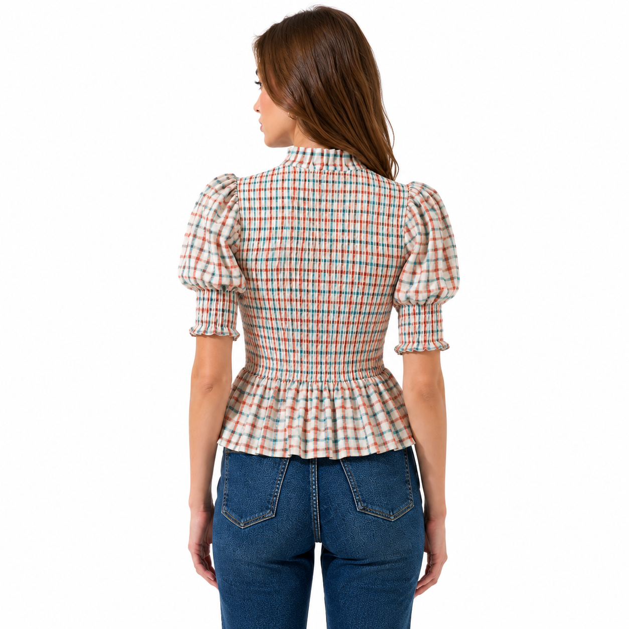 Mila - Blusa Cuadros estilo Falda