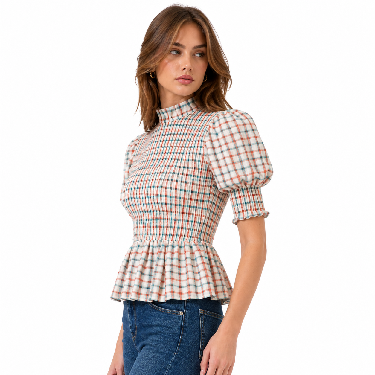 Mila - Blusa Cuadros estilo Falda