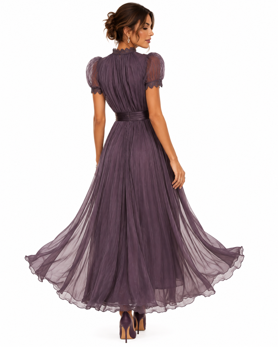 Agatha - Vestido Largo Morado