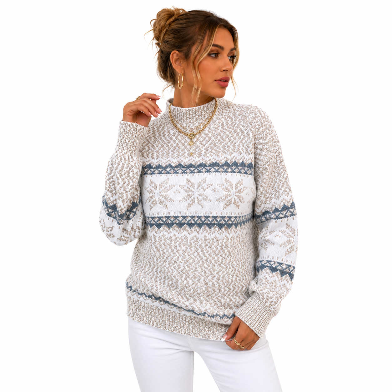 Emilia -  Jersey Elegante de Nieve
