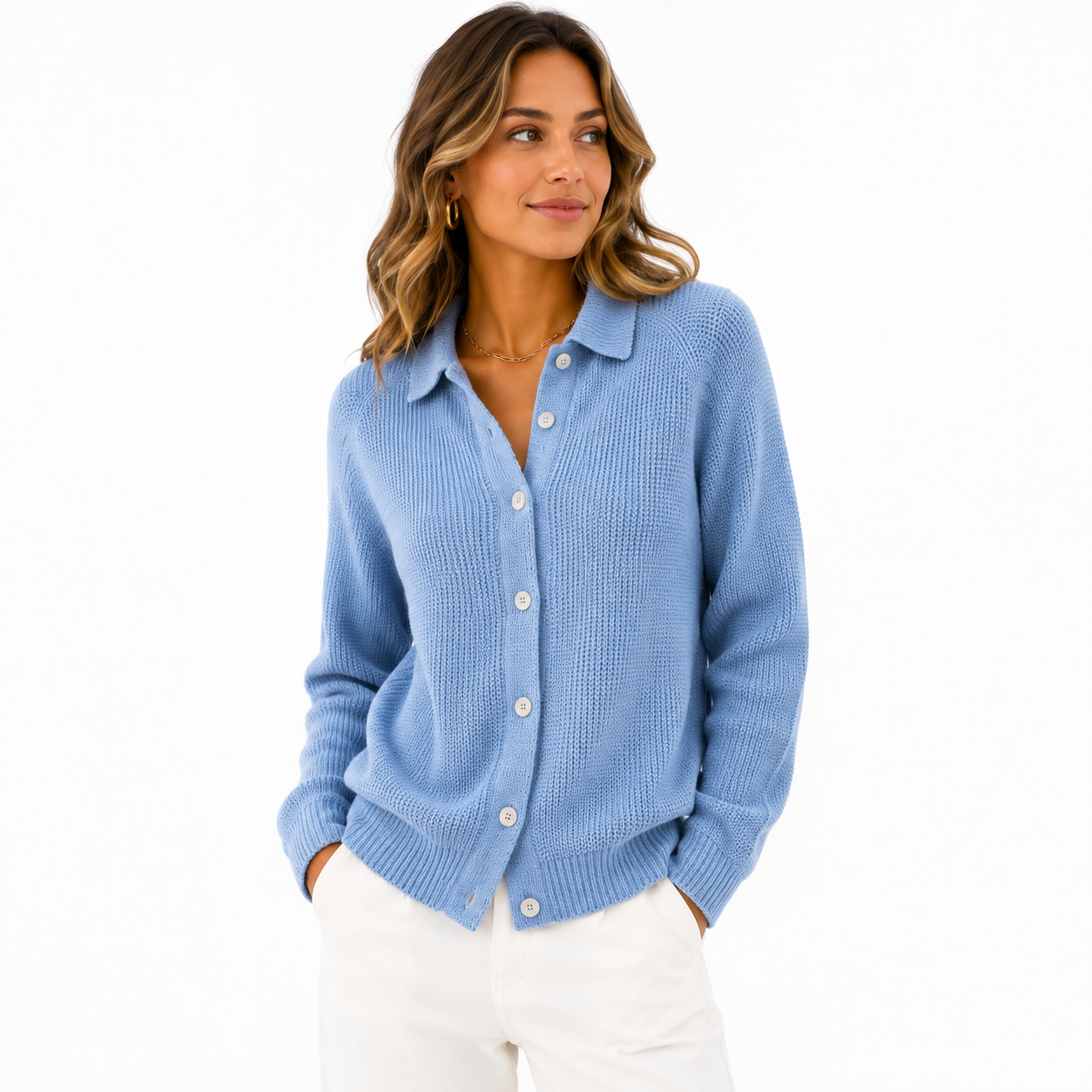 Dafne - Jersey con Botones Mujer