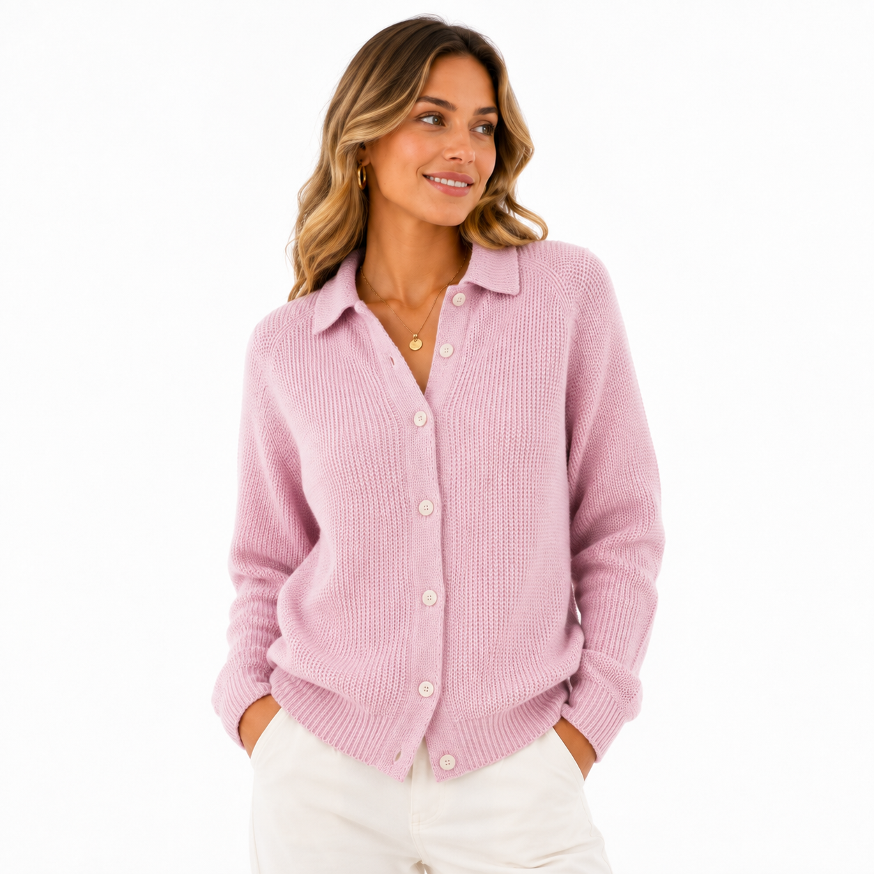 Dafne - Jersey con Botones Mujer