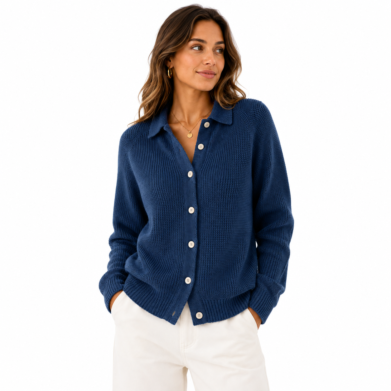 Dafne - Jersey con Botones Mujer