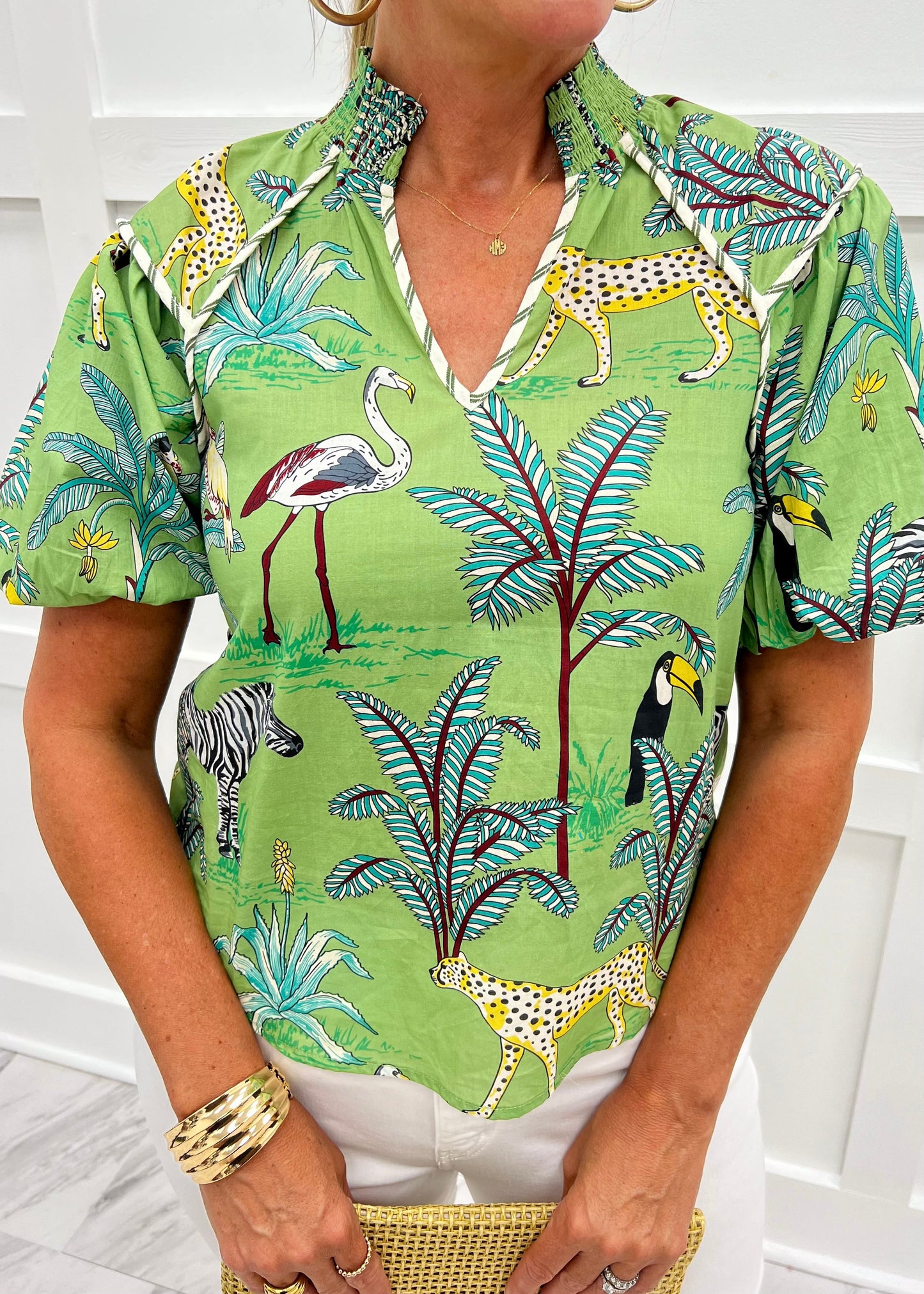 Blusa diseño Tropical