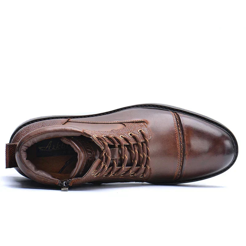 Botas de cordones para Hombre con Cremallera lateral