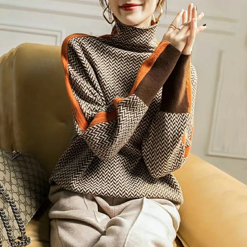 Elsa- Jersey de cuello alto