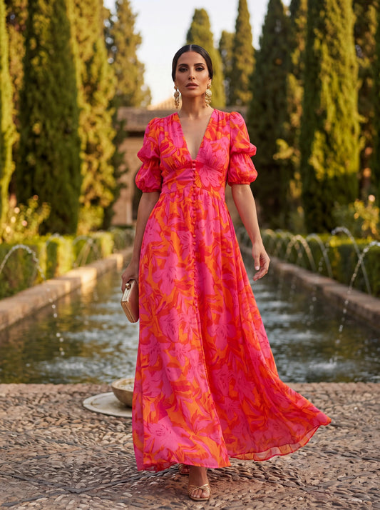 Coral -  Vestido Olvera