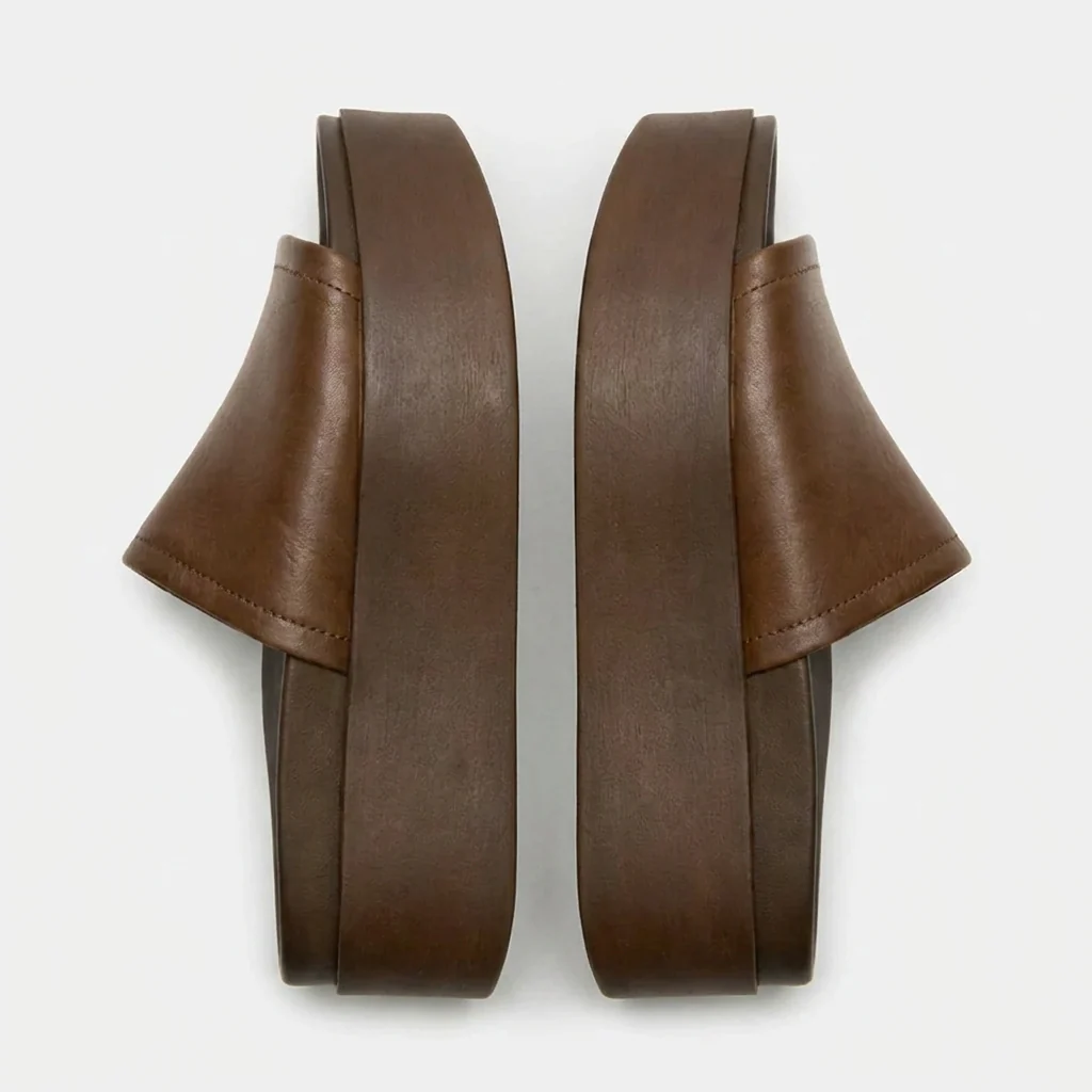 Selma- Sandalias de plataforma de cuero Arwinn