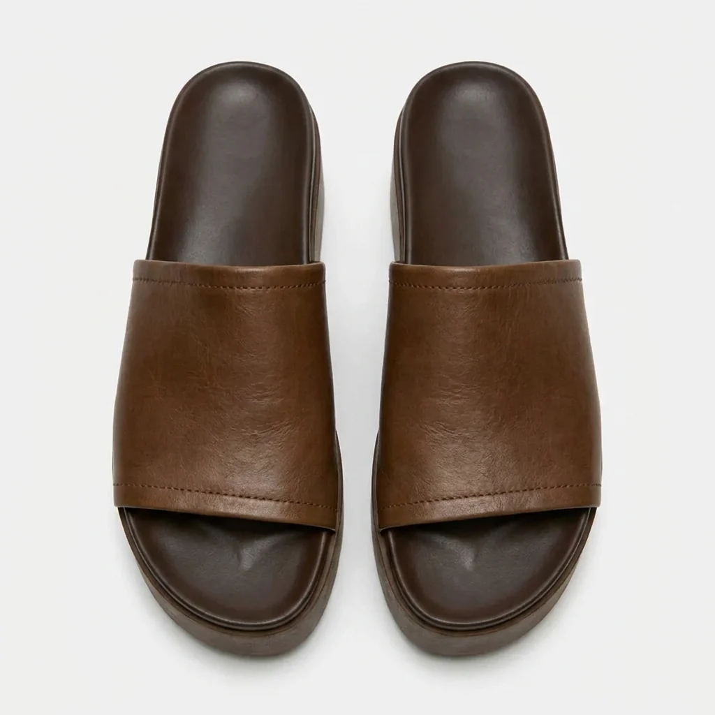 Selma- Sandalias de plataforma de cuero Arwinn