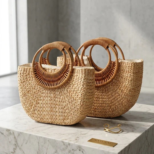 Maria- Bolso de Fibra natural Trenzada